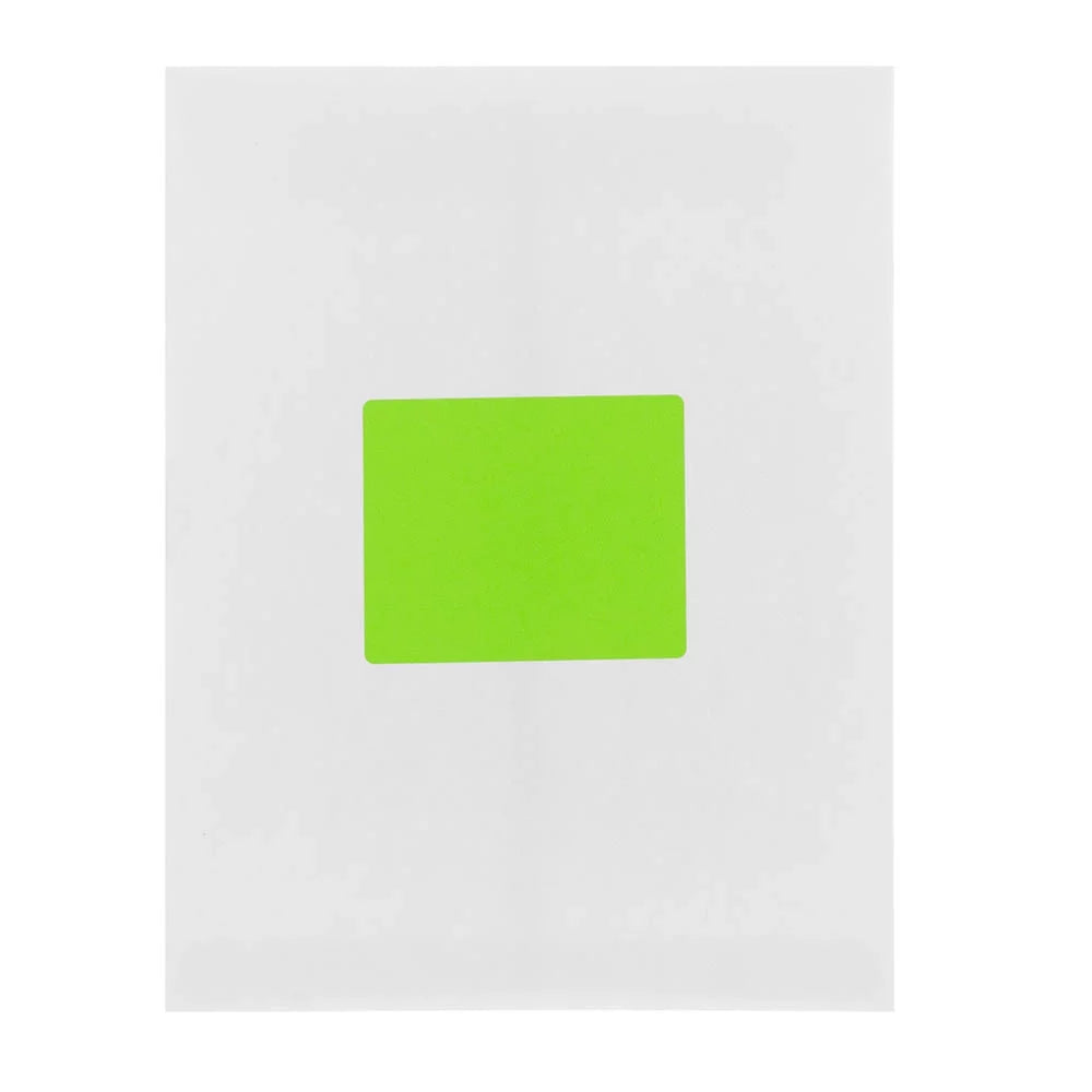 JAM Paper & Envelope Shipping Address Labels, Large, 3 1/3 x 4, Neon Fluorescent Green, 120 per Pack