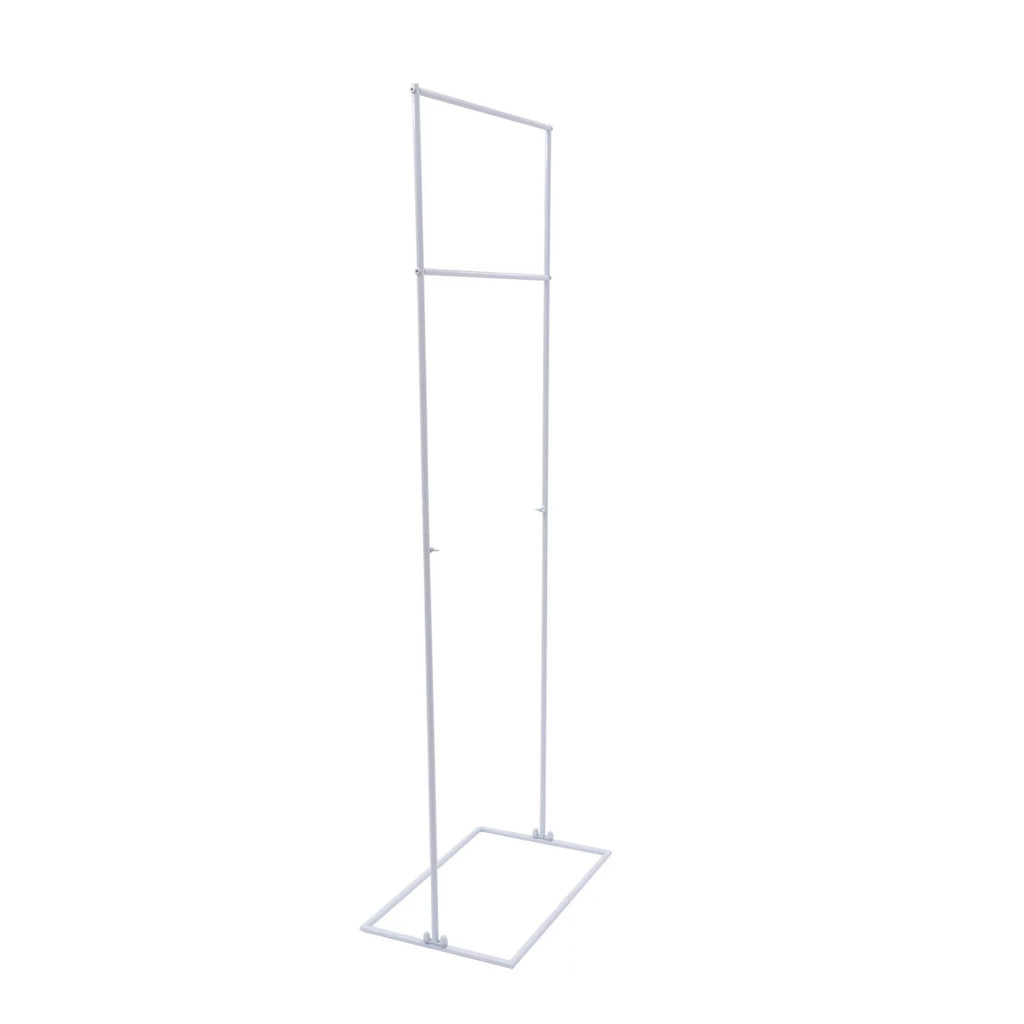 White/Golden Wedding Arch Rectangle Backdrop Stand Iron Balloon Flower Display Frame Decor