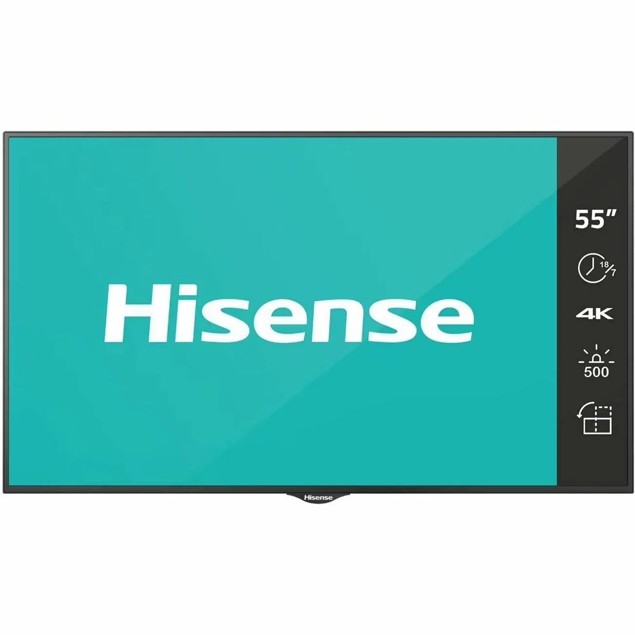 Hisense 55B4E31T 55 in. UHD 4K 500 Nits Prosumer 18 x 7 E-Series Digital Signage Display Flat Panel