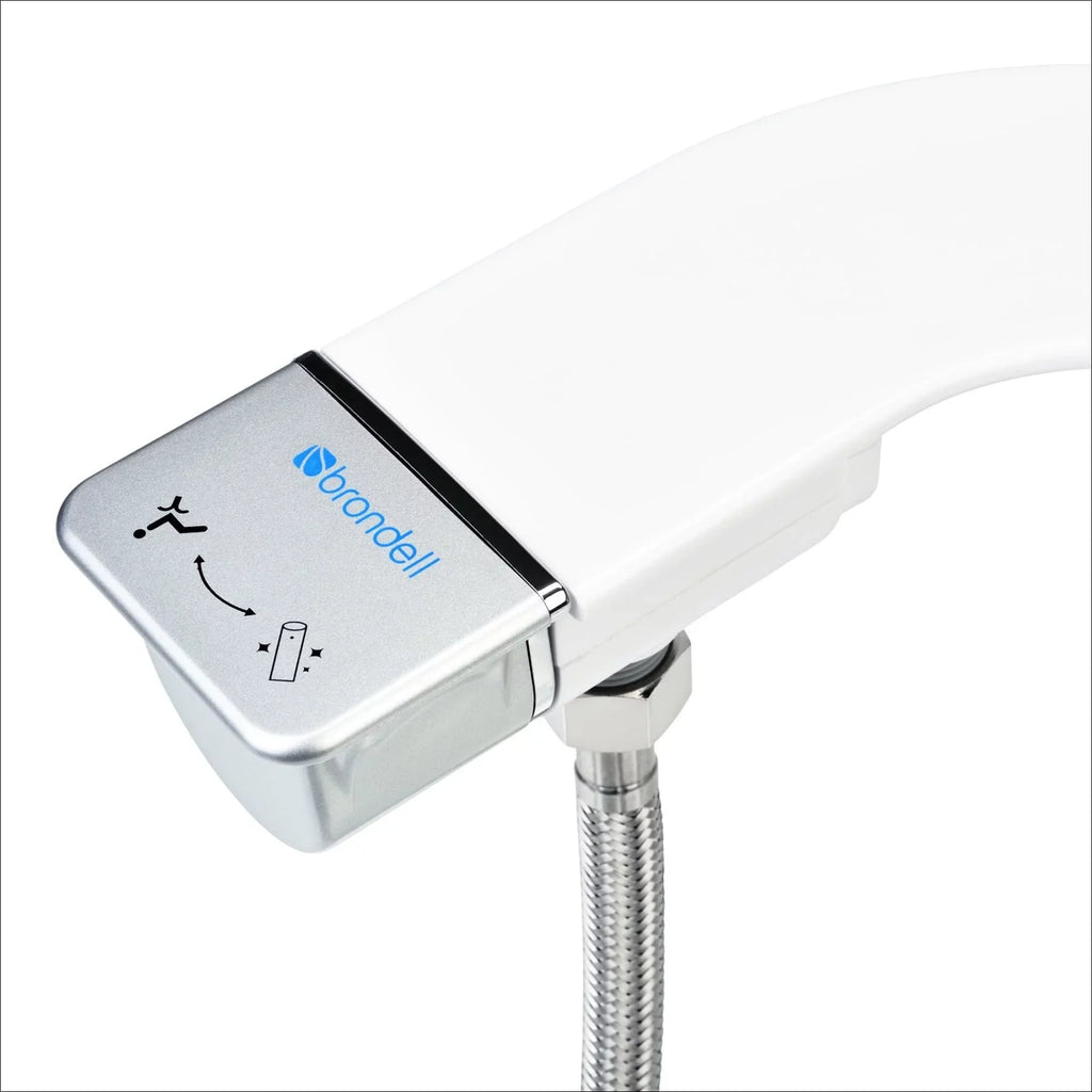 Brondell Thinline Simplespa SS-150 Non-Electric Bidet Attachment with Single Nozzle in White