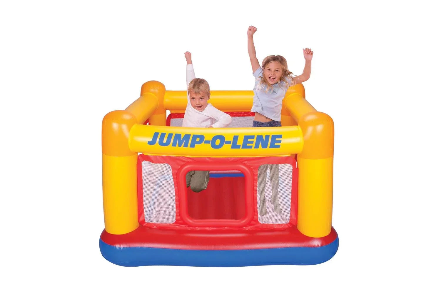 Intex Inflatable Jump-O-Lene Ball Pit Bounce House Play Set with 100 Balls