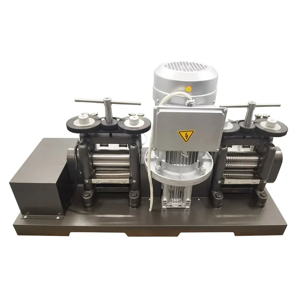 INTSUPERMAI Electric Rolling Mill Machine 3HP Double Head Jewelry Making Tool