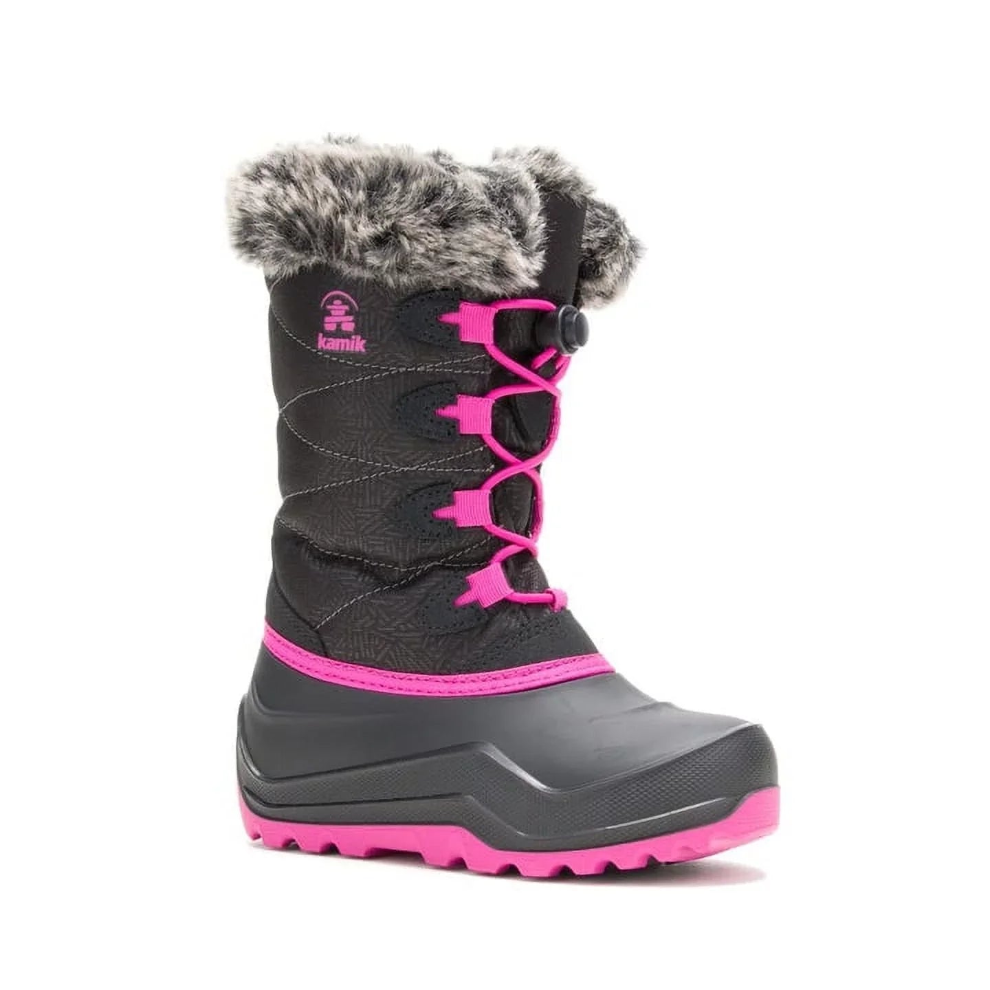 Kamik Little Girls The Snowgypsy 4 Winter Boot Black/Rose - NF4998-BRO BLACK/ROSE