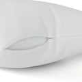 Poly-Cotton Zippered Pillow Wrap - Standard Size Pillow Protector - Protects from Dirt, Dust, and Debris - 12 Pack