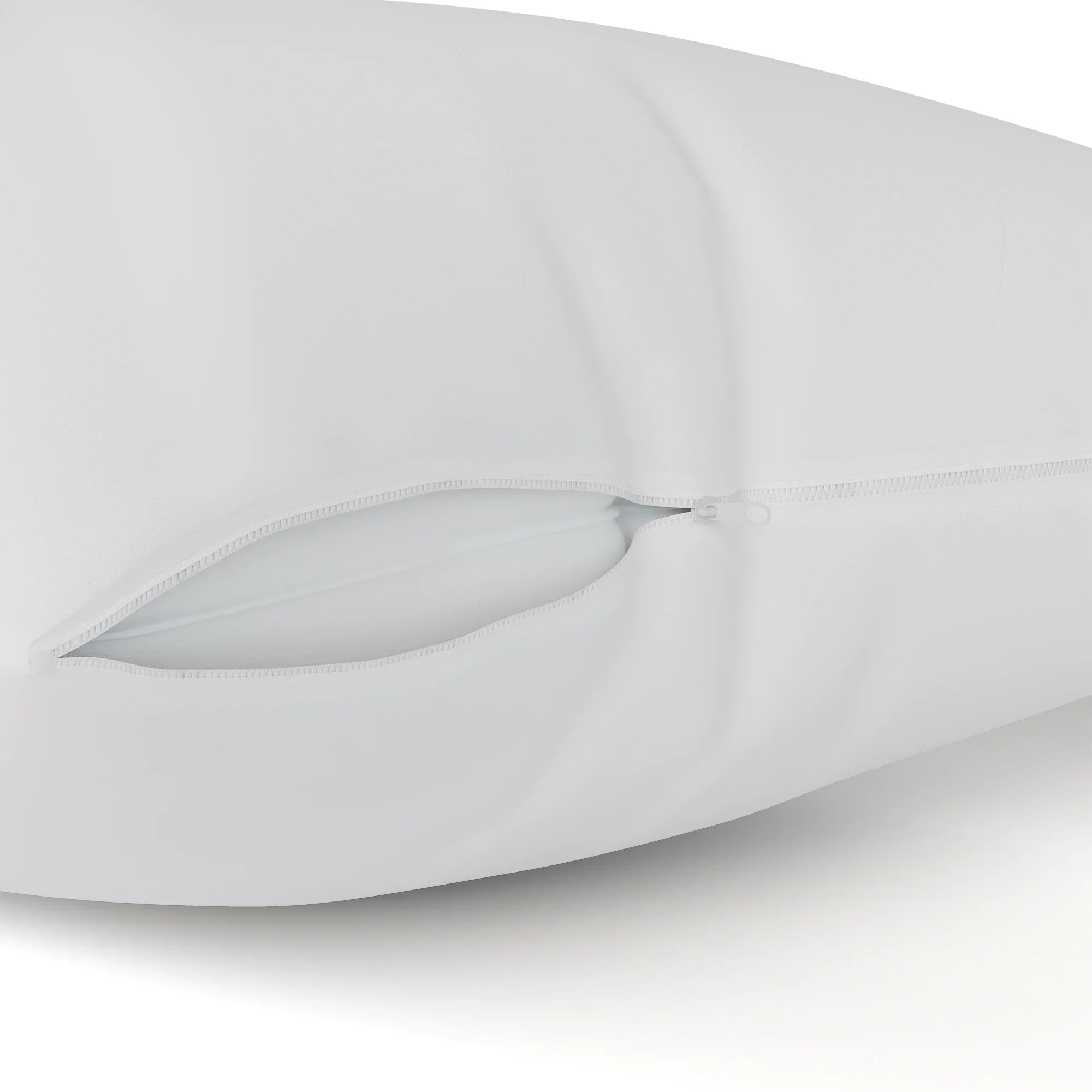 Poly-Cotton Zippered Pillow Wrap - Standard Size Pillow Protector - Protects from Dirt, Dust, and Debris - 12 Pack