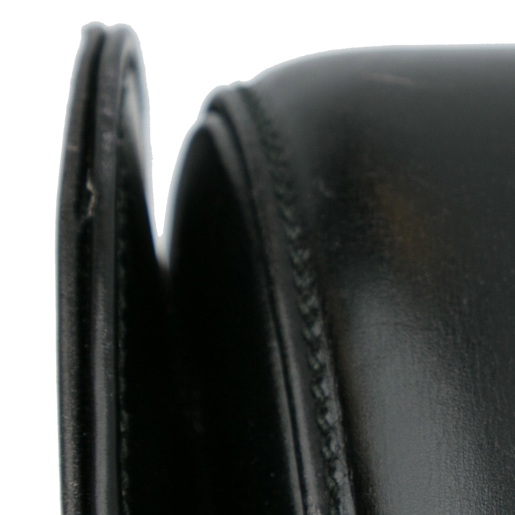Pre-Owned Authenticated Gucci Bamboo Night Calf Leather Black Handbag Top HandleBag Unisex (Good)
