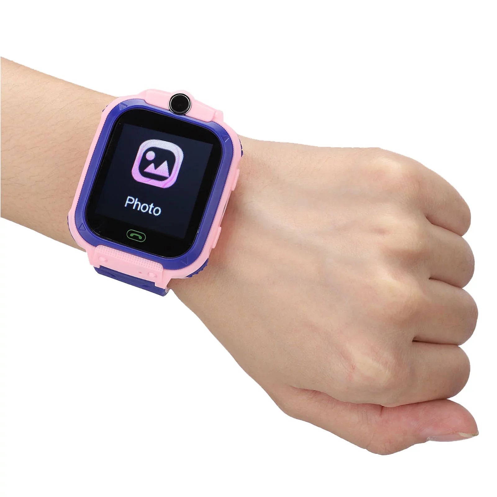 Fyearfly Relojes Digitales para niños, Reloj igente a Prueba de Agua Reloj de Pulsera Digital multifunción para niños para IOS/AndroidQ12, Relojes para niños Reloj para Exteriores(Rosado)