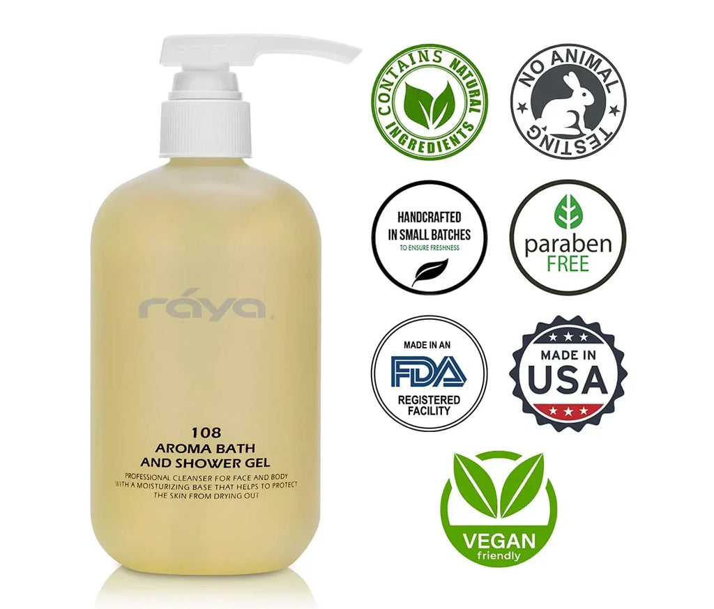 Aroma Bath And Shower Gel 16 Oz (108) | Gentle And Moisturizing Body Cleanser | Top-notch For All Skin