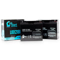 2x Pack - Matching GS / Portalac PX12180 Battery - Replacement UB12180 Universal Sealed Lead Acid Battery (12V, 18Ah, 18000mAh, T4 Terminal, AGM, SLA)