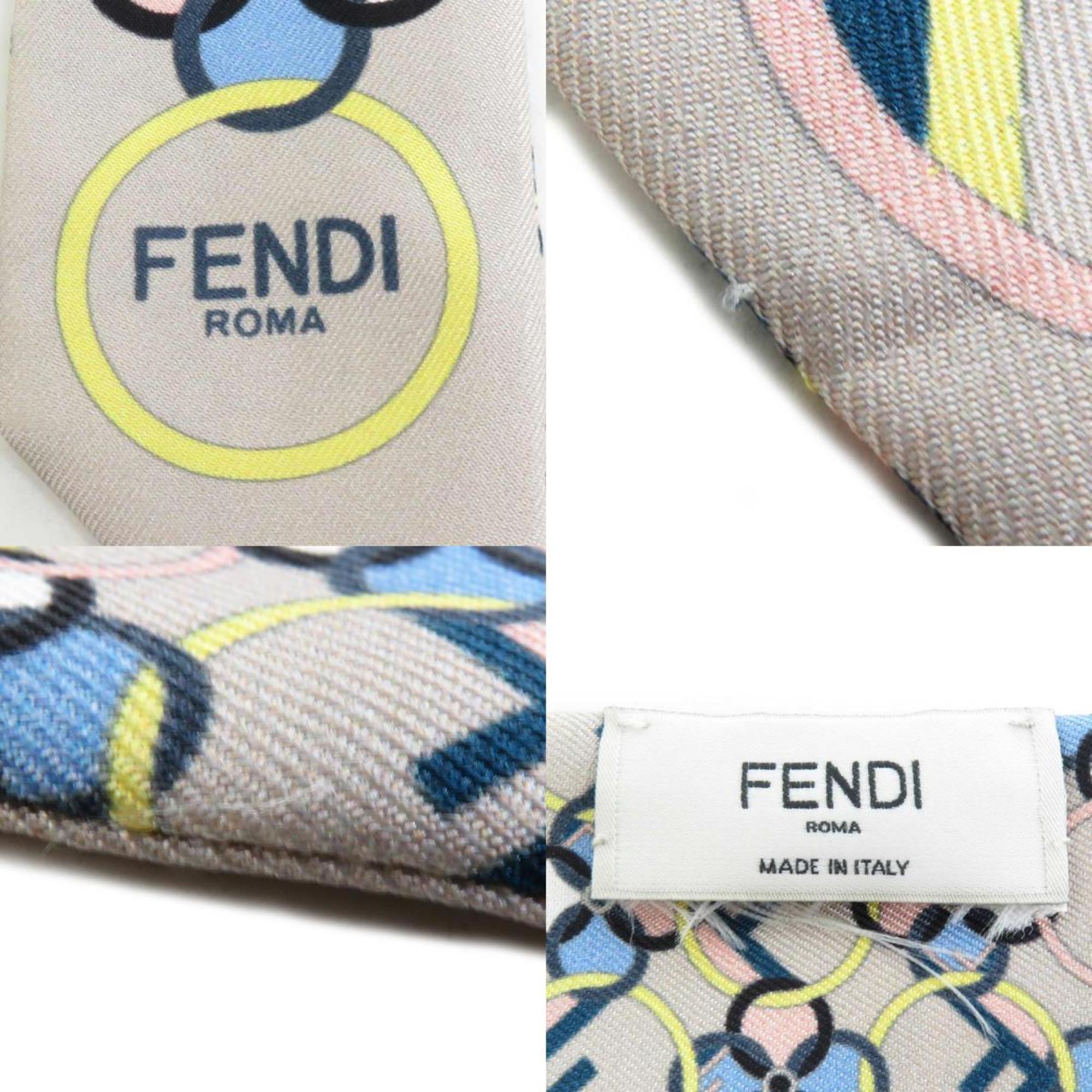 Pre-Owned FENDI Scarf Muffler Silk Multicolor Women's e58552f (Good)