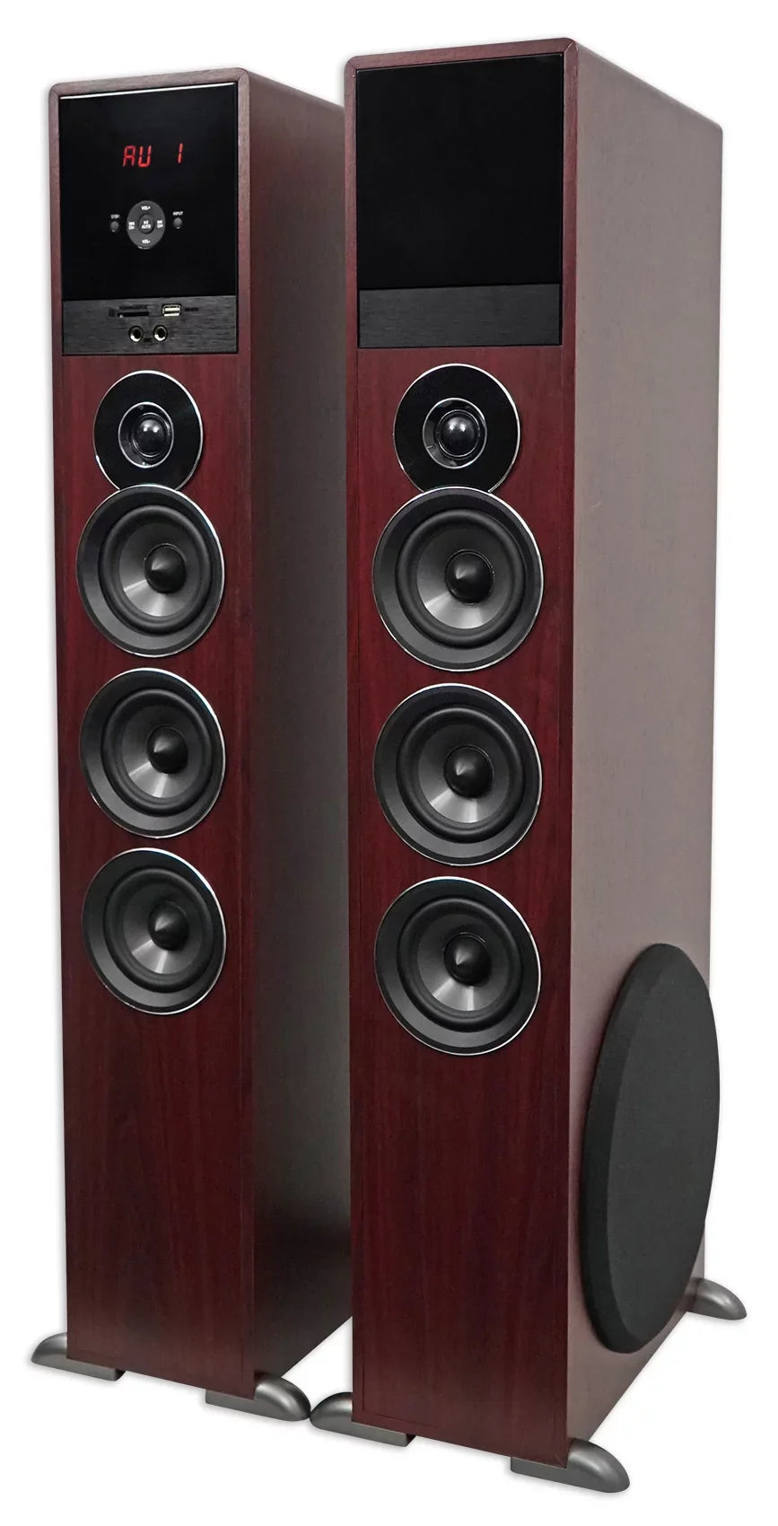 Tower Speaker Home Theater System w/Sub For LG SK8000 Television TV-Wood