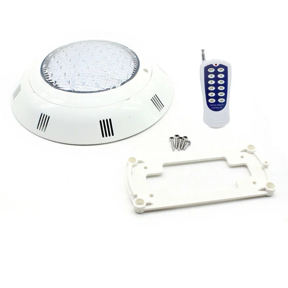 Fichiouy RGB LED Light Pool Lamp 7Color Fountain Swimming Pool Lights IP68 Waterproof Lamp with Remote AC12V 36W