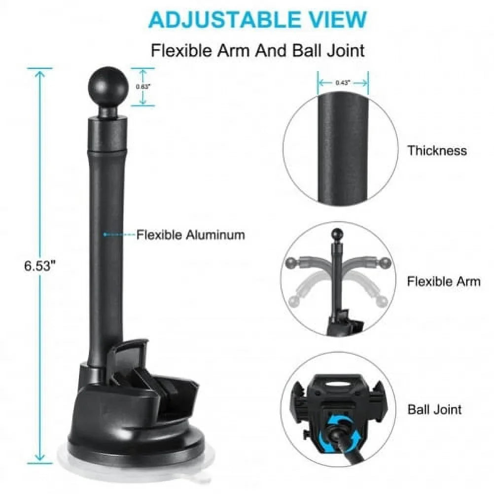 Windshield Dash Car Mount w Type-C 3.1A Charger A7R for Blackberry KEYone, Key2 LE - BLU G9, Vivo XI Plus 5 - CAT S61 S48c - Coolpad Legacy - Essential Phone (PH-1) - Google Pixel XL 3a XL 3