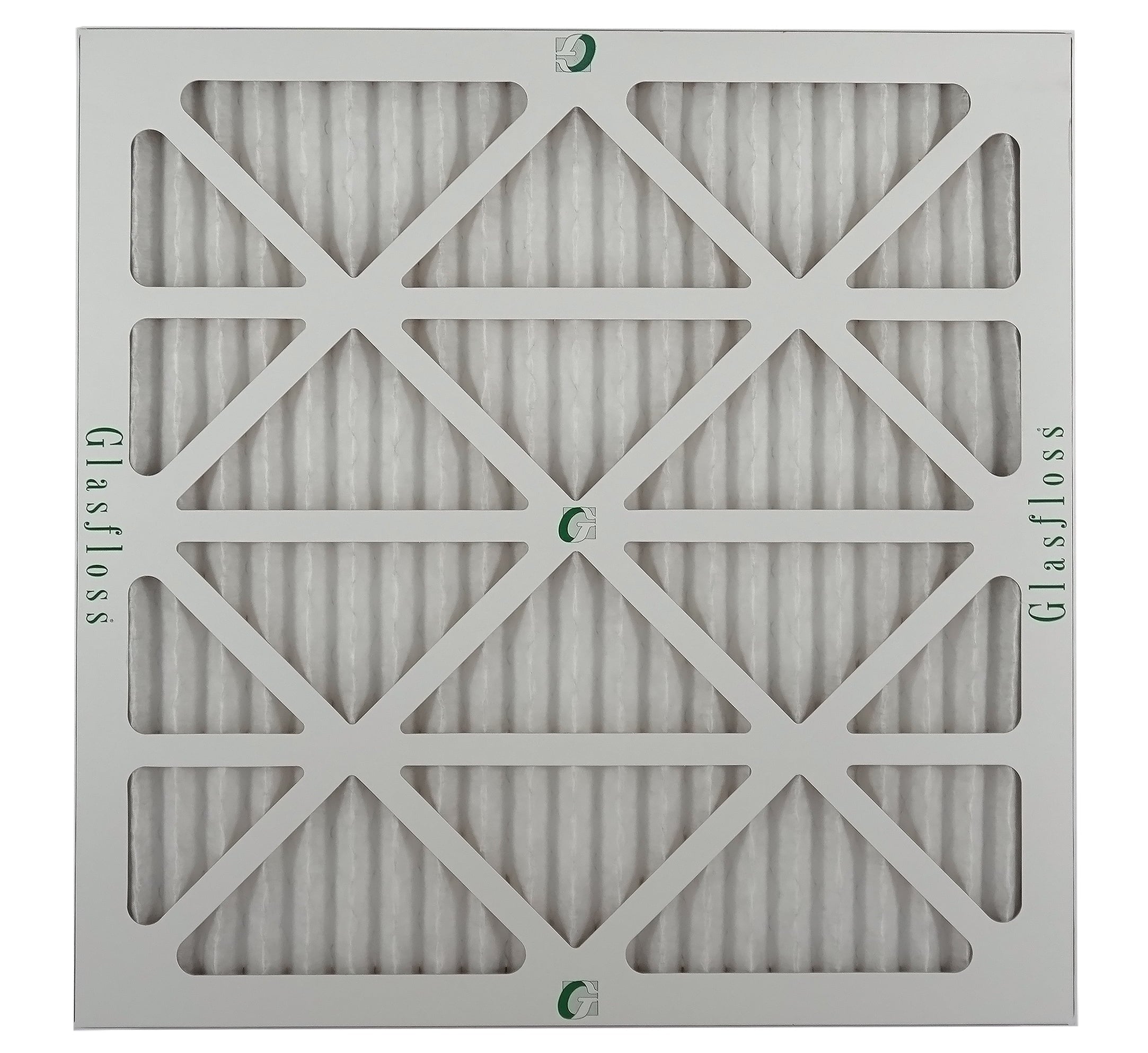 Glasfloss 20x20x1 - MERV 10 -Qty:6 - Furnace Air Filter - Made in USA (Actual Size: 19.5 x 19.5x7/8 inch)