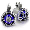 PYLE PLMRWB50L - Waterproof Rated Marine Tower Speakers - Wakeboard Subwoofer Speaker System with Built-in LED Lights, Stainless Steel, 5.25'' (200 Watt)