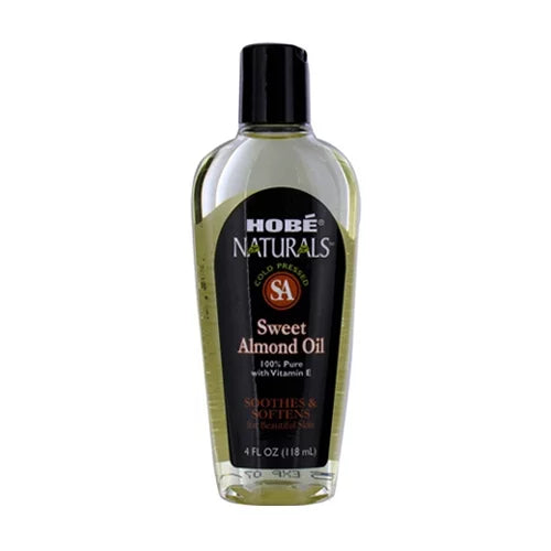 Hobe Lab Naturals Cold Pressed Sweet Almond Oil - 4 Oz, 3 Pack