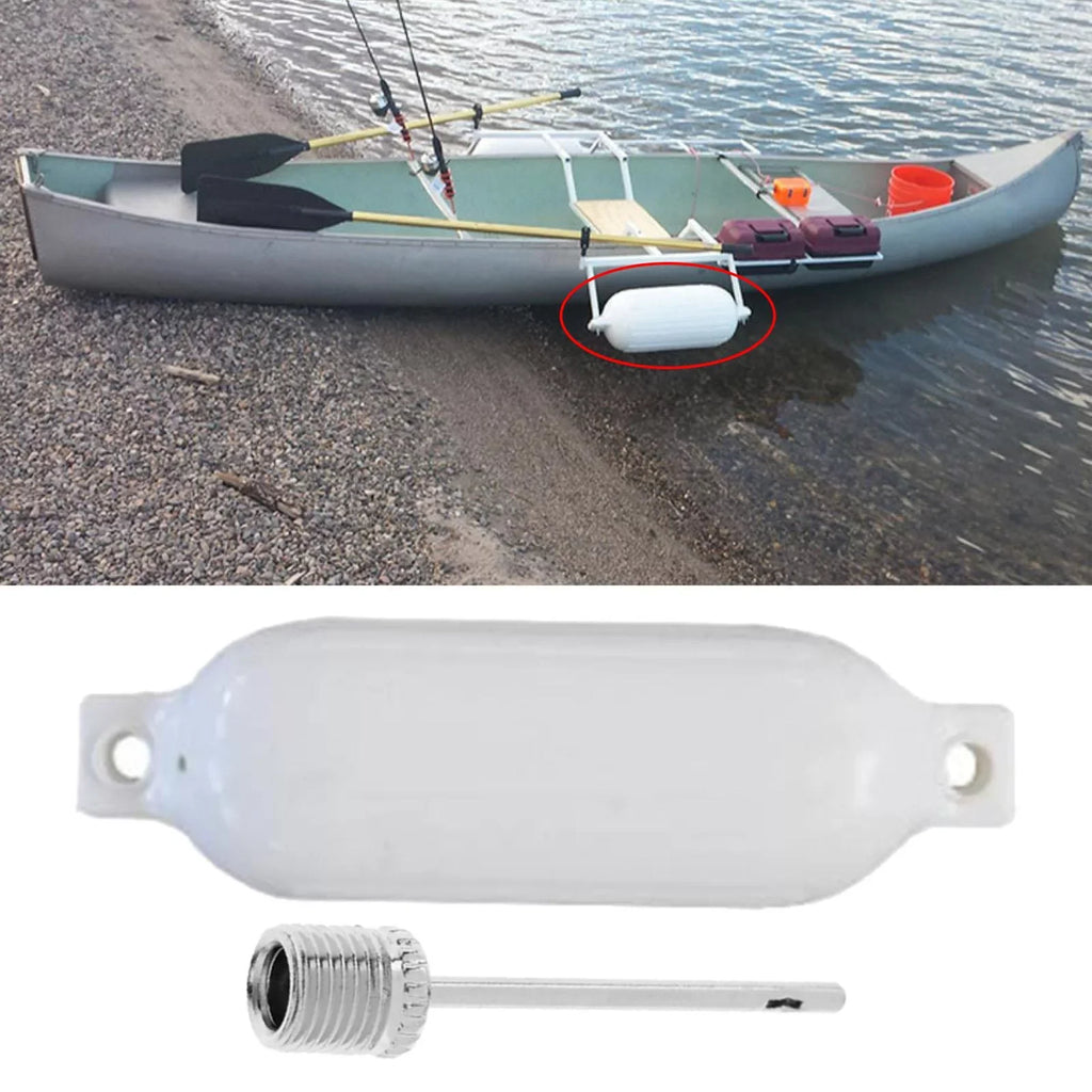Ship Ribbed Inflatable Watercraft Bumpers for Bass Vessel Fishing Ship White