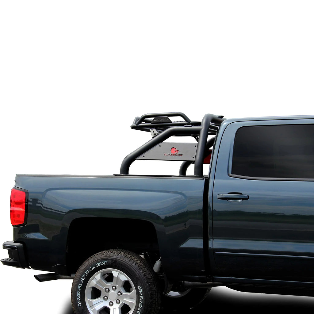Black Horse Offroad RB-BA1B Tubular Powder Coated Steel Truck Bed Bar