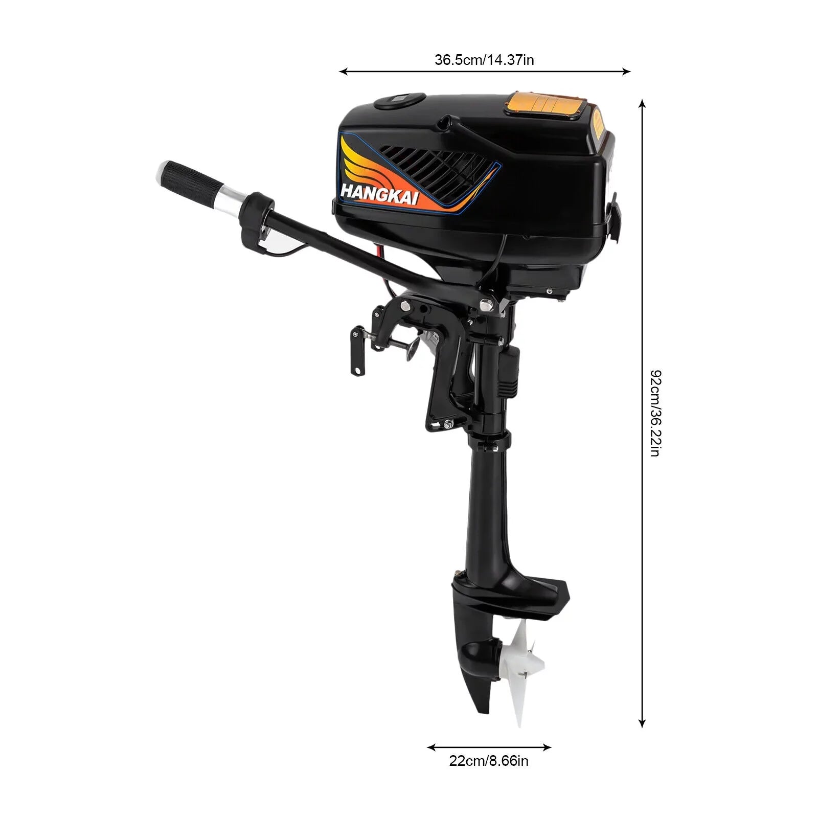 48V Short Shaft Electric Outboard Motor 5.0HP Fishing Ship Trolling Engine