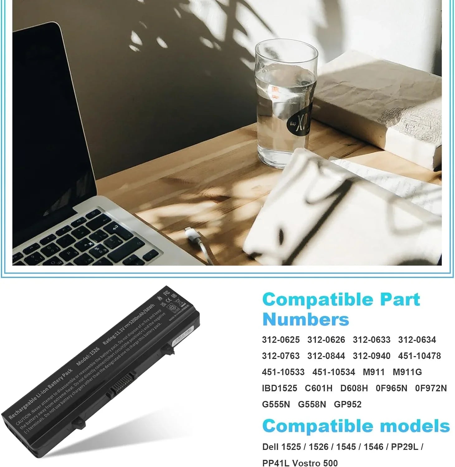 Fancy Buying Laptop y for Inspiron 1526 1525 1545 1546 1750 1440 Pp29l Pp41l Fits Gw240 Rn873 M911g M911
