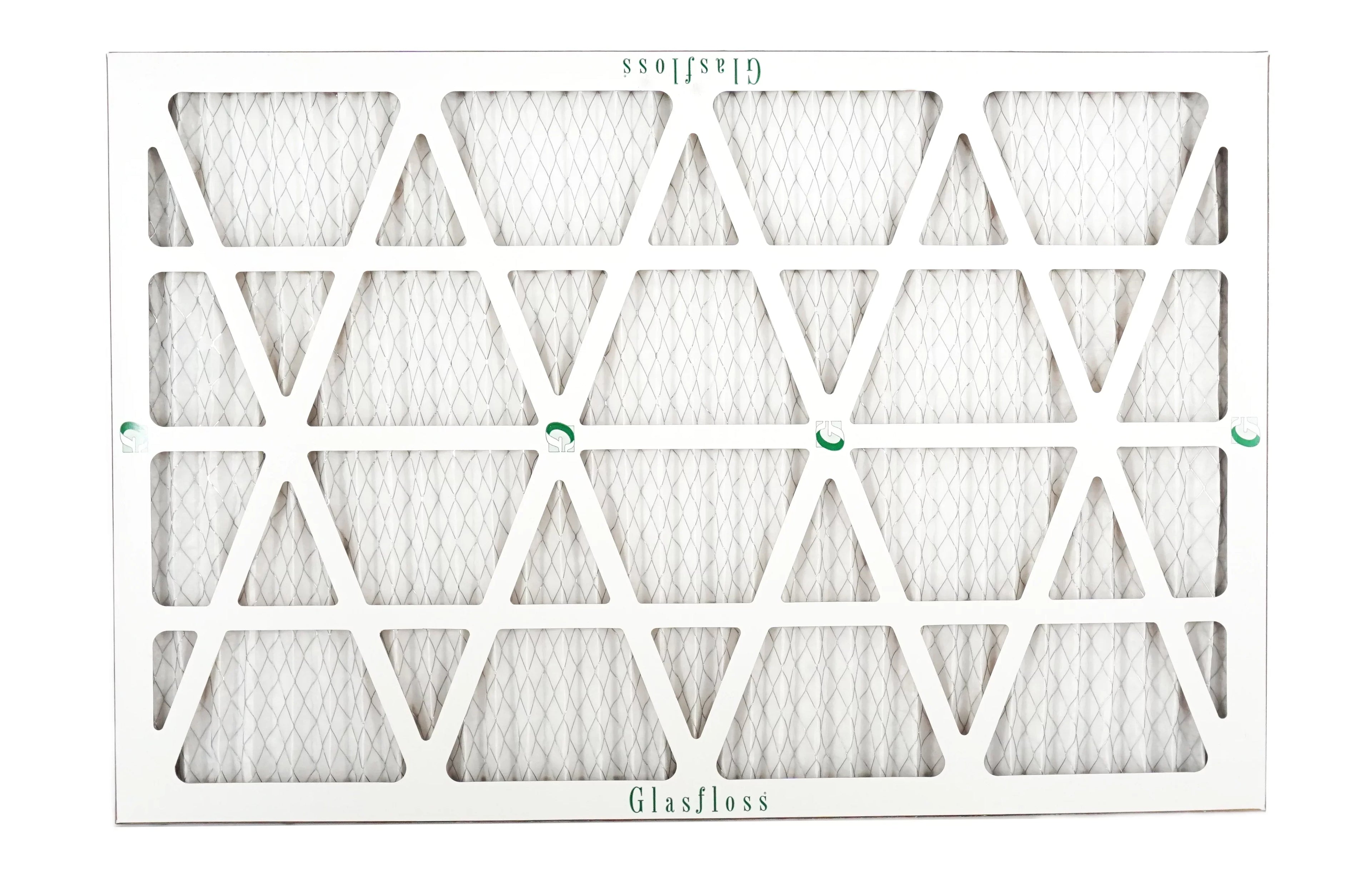 Glasfloss 20x27x1 - MERV 10 -Qty:6 - Furnace Air Filter - Made in USA (Actual Size: 19.5 x 26.5x7/8 inch)