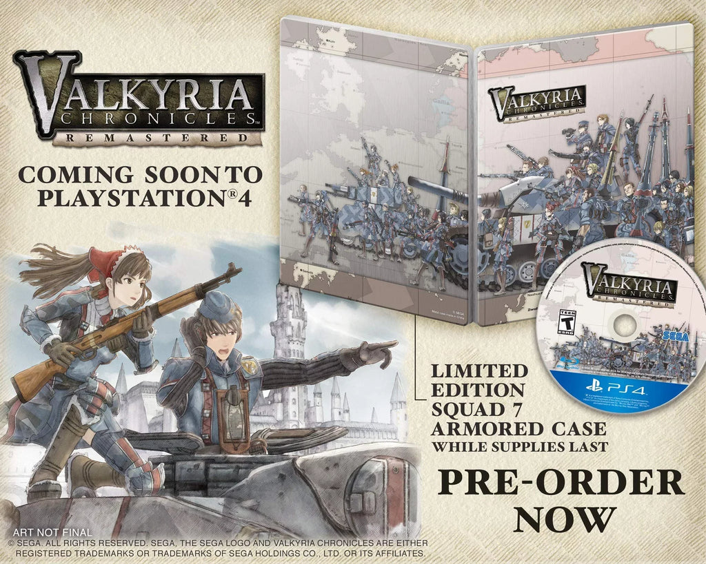 Sega Valkyria Chronicles Remastered - PlayStation 4 Standard Edition