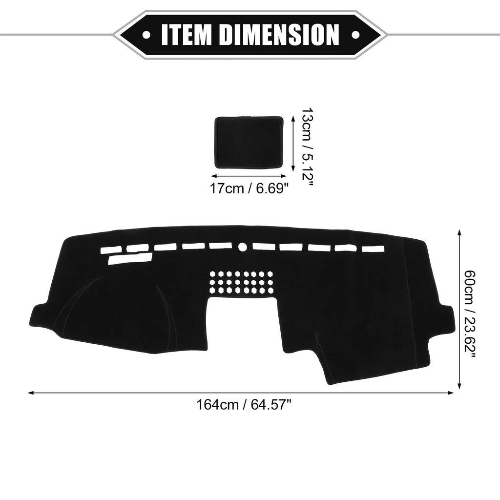 Unique Bargains Car Center Console Dashboard Protection Mat Fitting for Ford F150 2015-2020 Protective Polyester