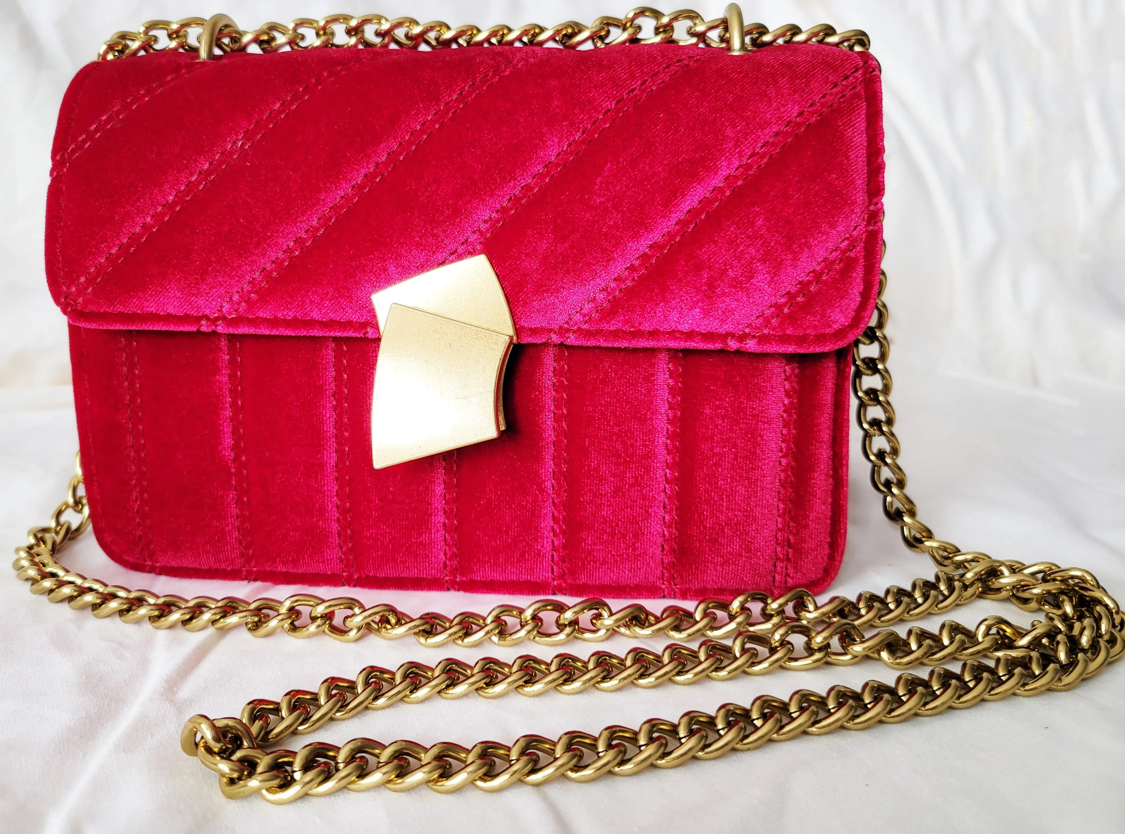 Luxury Handbags Velvet Crossbody Bag women Vintage bag Velour Special Lock Ladies Chain Messenger Bags