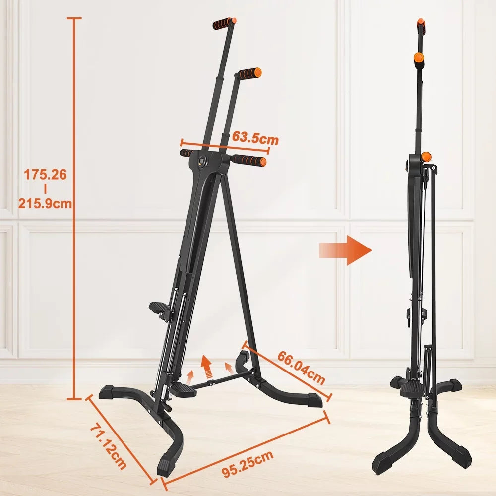 Relife Sports Vertical Climber Exercise Machine for Home Gym with LCD Display 5 Levels Adjustable