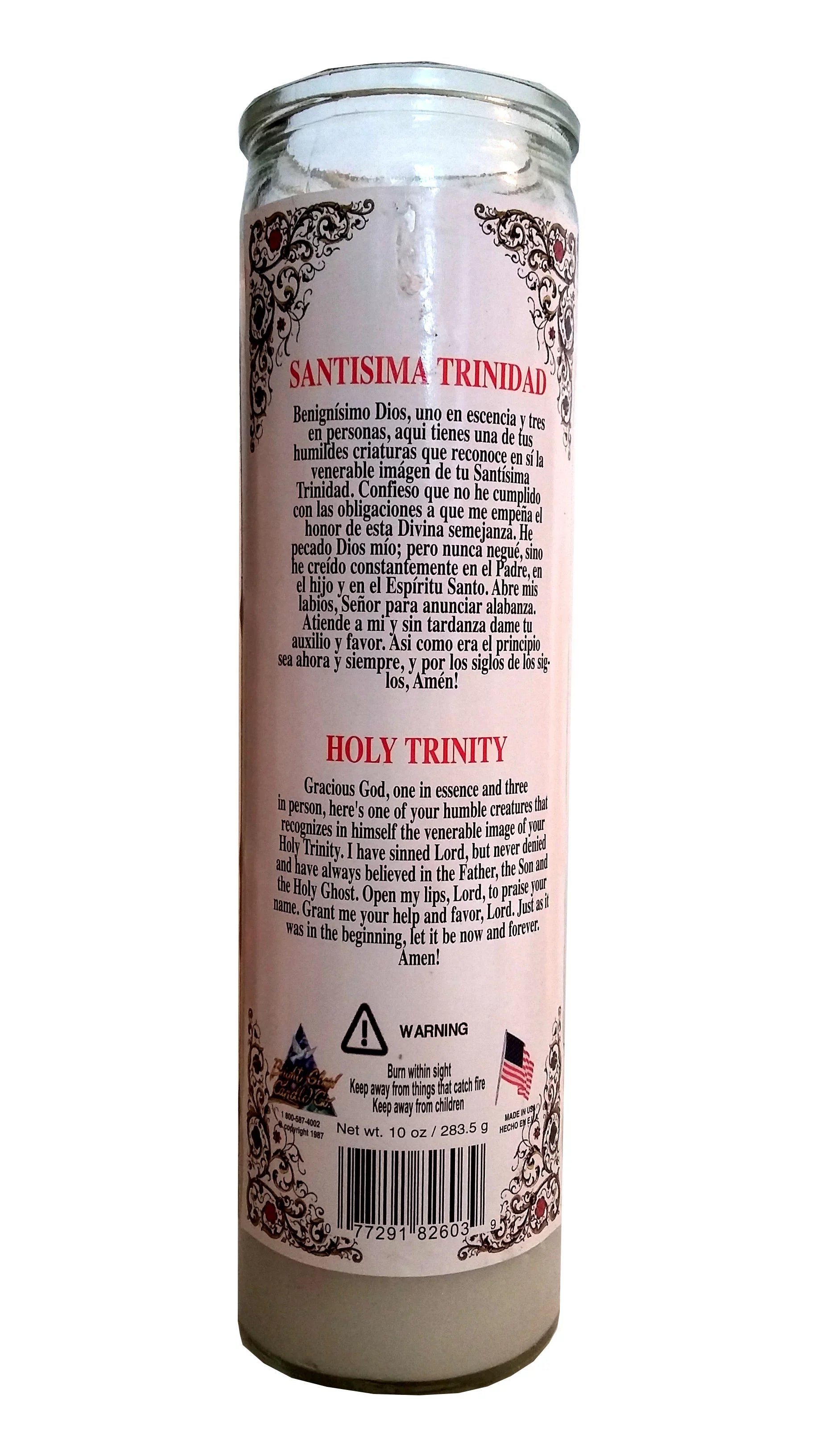 Holy Trinity (Santisima Trinidad) Devotional Candle