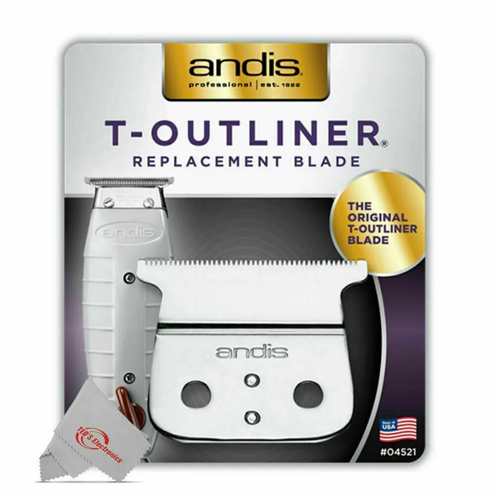 2Pack Andis #04521 Close-cutting Replacement Shaver for T-Outliner Trimmer GTO/GO/SL
