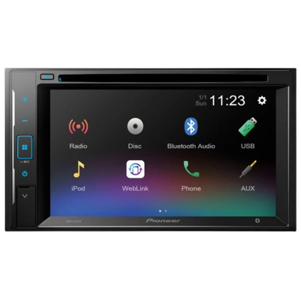 KIT4988 Bundle for 2000-2005 Pontiac Bonneville W/ Pioneer AVH-241EX Double DIN Car Stereo with Bluetooth/Backup Camera/Installation Kit/in-Dash DVD/CD AM/FM 6.2" Touchscreen Digital Media Receiver