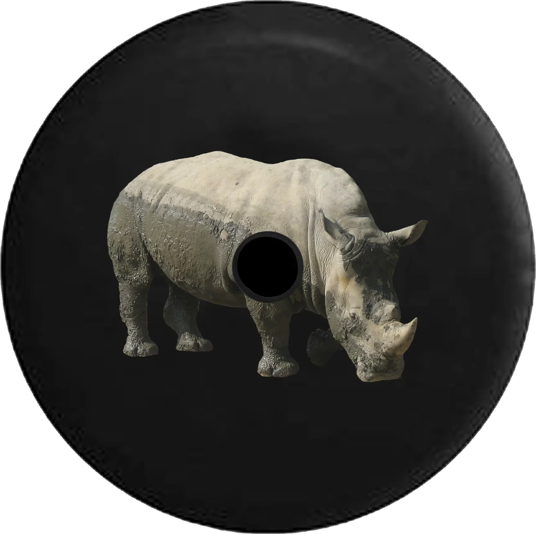 2018 2019 Wrangler JL Backup Camera Muddy Grey Rhino Spare Tire Wrap for Jeep RV 32 Inch