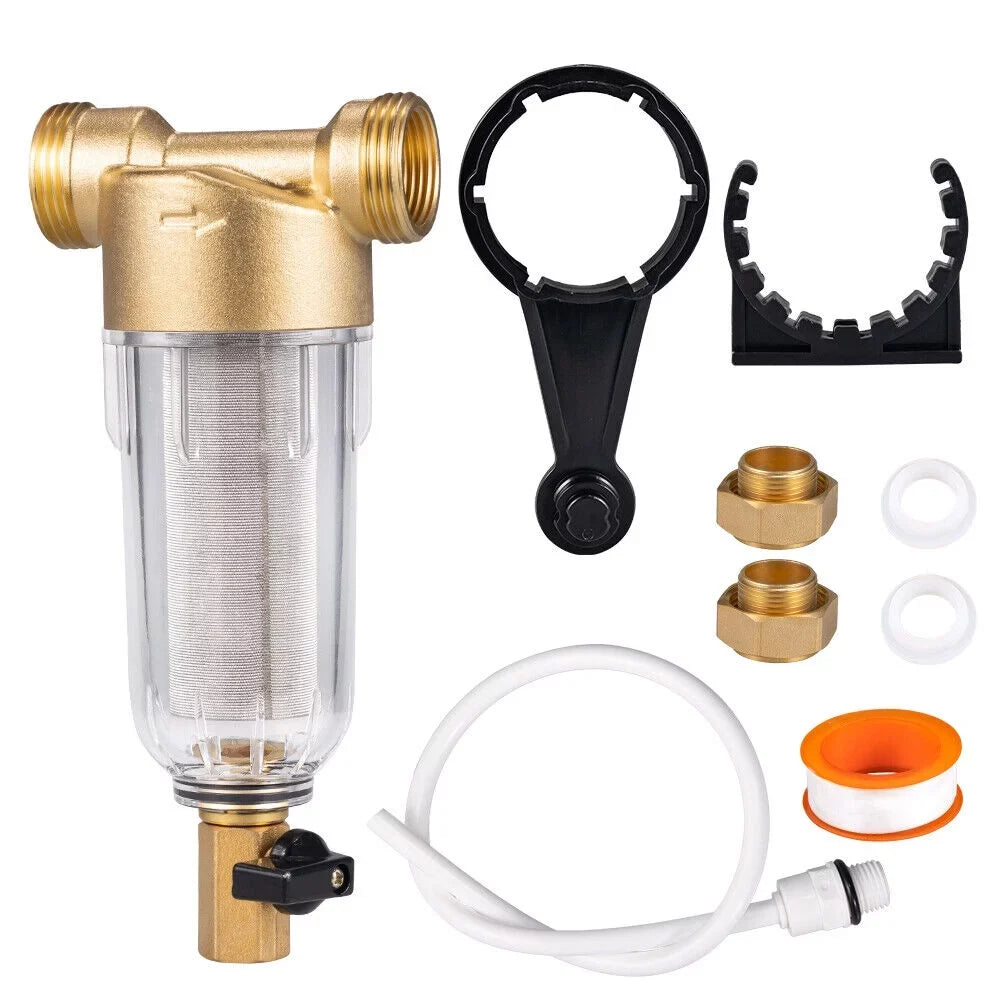2X Water Pre-Filter System/whole House Spin Down Sediment Water Filter 50 Micron