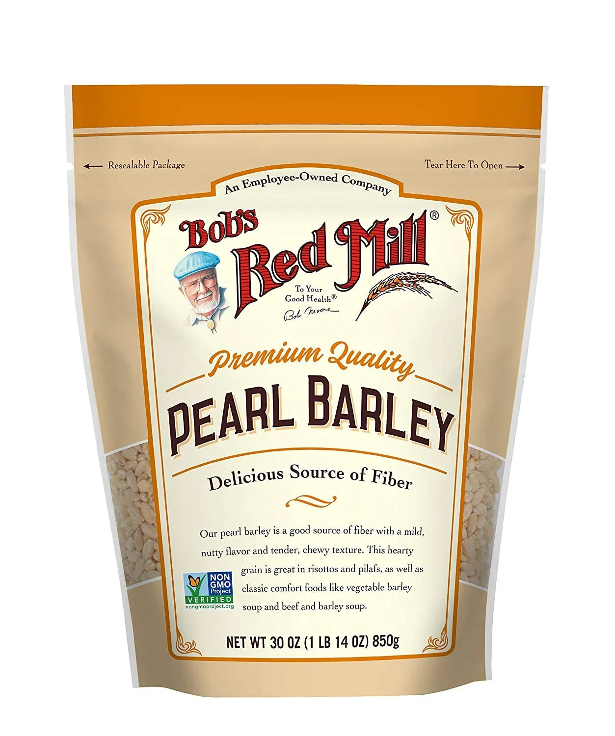Bobs Red Mill Pearl Barley, 30 Ounce (Pack of 4)