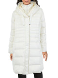 Tahari Mia Women's Plus Size Quilted Down Insulated Puffer Coat with Bib