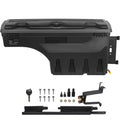 SKYSHALO Truck Bed Storage Box, Lockable Lid, 6.6 Gal/20 L Waterproof ABS Wheel Well Tool Box, Fitting with Chevrolet Silverado 1500 GMC Sierra 1500 2019-2021, Black, Passenger Side