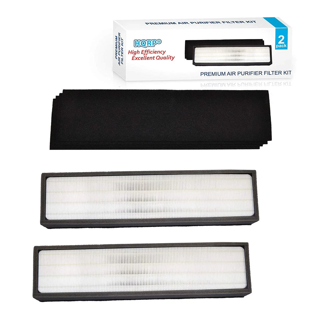 HQRP Kit: 2pcs Filter C & 4-pack Carbon Filters (Reserve) Suitable with GermGuardian AC5300B AC5350W AC5350B AP2800CA AC5000E AC5250 AC5250PT Air Purifiers, FLT5000 Replacement