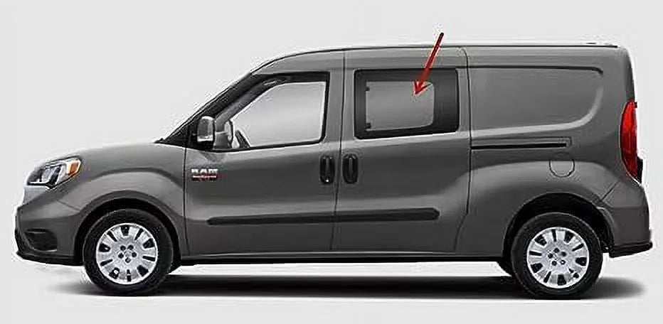 Movable Manual Sytle Driver Left Side Rear Door Window Door Glass Fitting with Ram Promaster City 2015-2021 Models