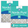 Nordic Pure 12x24x4 (3 5/8) Pleated MERV 14 Air Filters 2 Pack