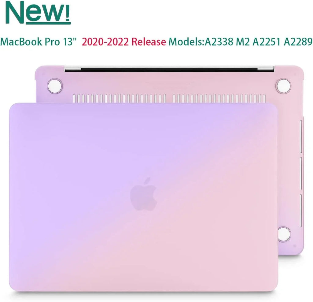 for MacBook Pro 13 Inch Case 2022 2021 2020 Release Model A2338 M2 M1 A2289 A2251, Hard Shell Case