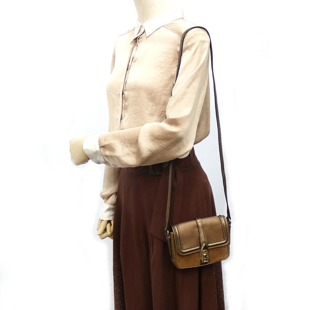 Pre-Owned BURBERRY Shoulder Bag Brown Women's Men's (Fair)