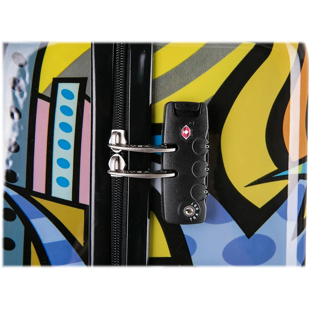 InUSA Prints PC/ABS Plastic 4-Wheel Spinner Luggage Miami (IUAPC00M-MIA)