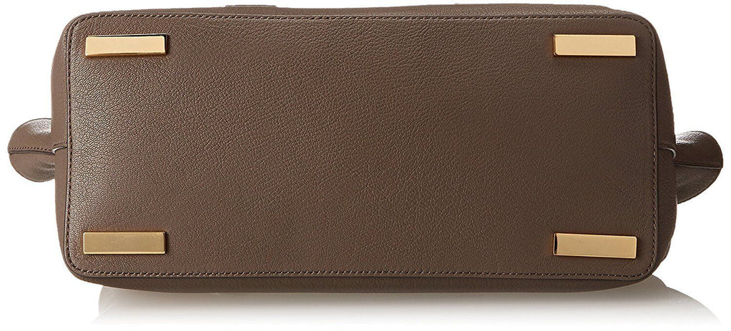 Michael Kors Brown Leather Elephant Lexi Large Satchel Shoulder Bag New