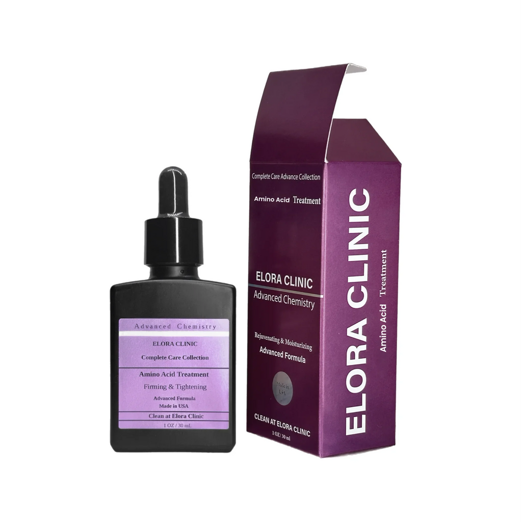 Elora Clinic Amino Acid Serum - Hyaluronic Acid + Essential Amino Acid Blend - Hydrating & Rejuvenating Hyaluronic Acid + Amino Acid Serum - Increase Water Retention - Rejuvenating