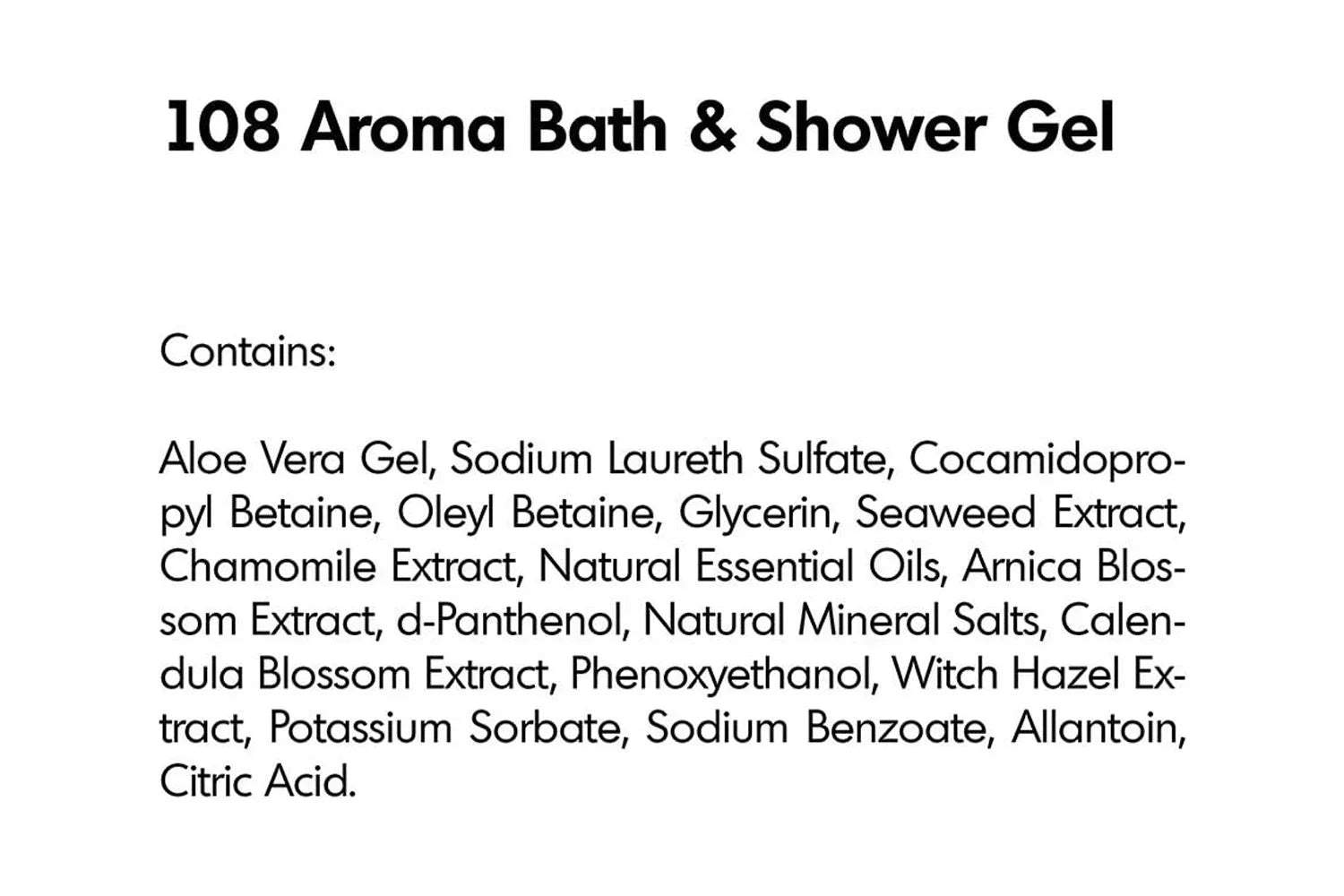 Aroma Bath And Shower Gel 16 Oz (108) | Gentle And Moisturizing Body Cleanser | Top-notch For All Skin