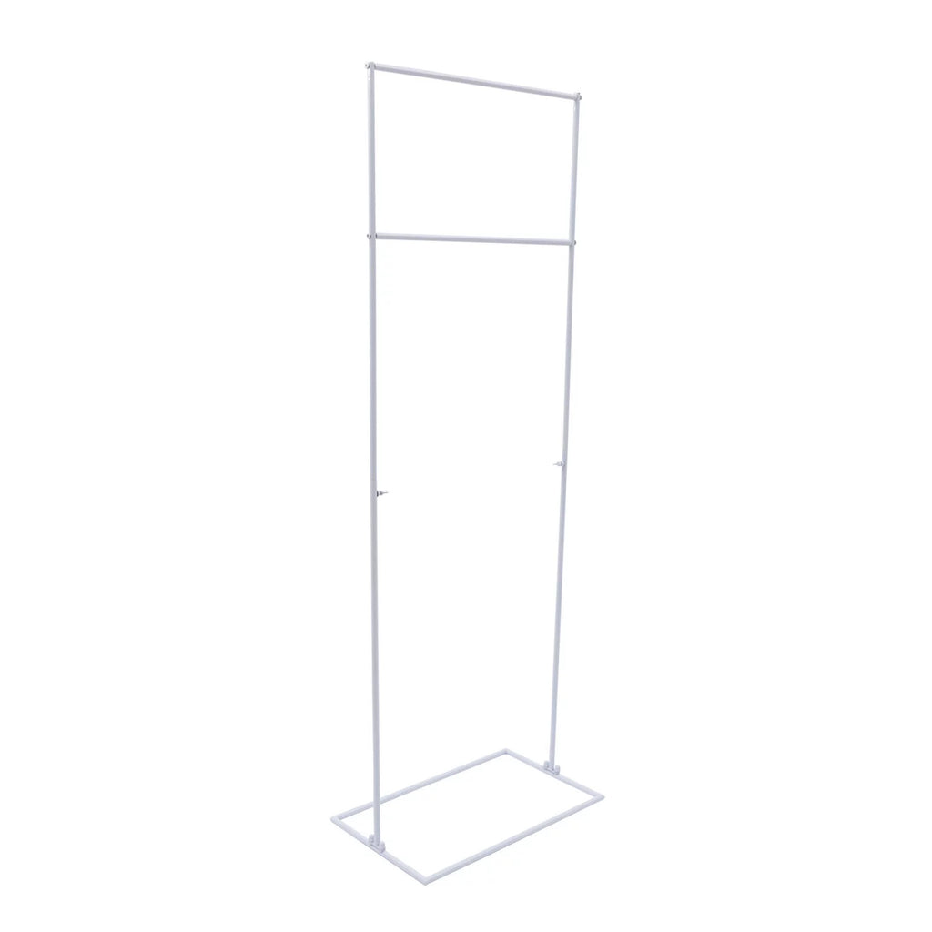 White/Golden Wedding Arch Rectangle Backdrop Stand Iron Balloon Flower Display Frame Decor