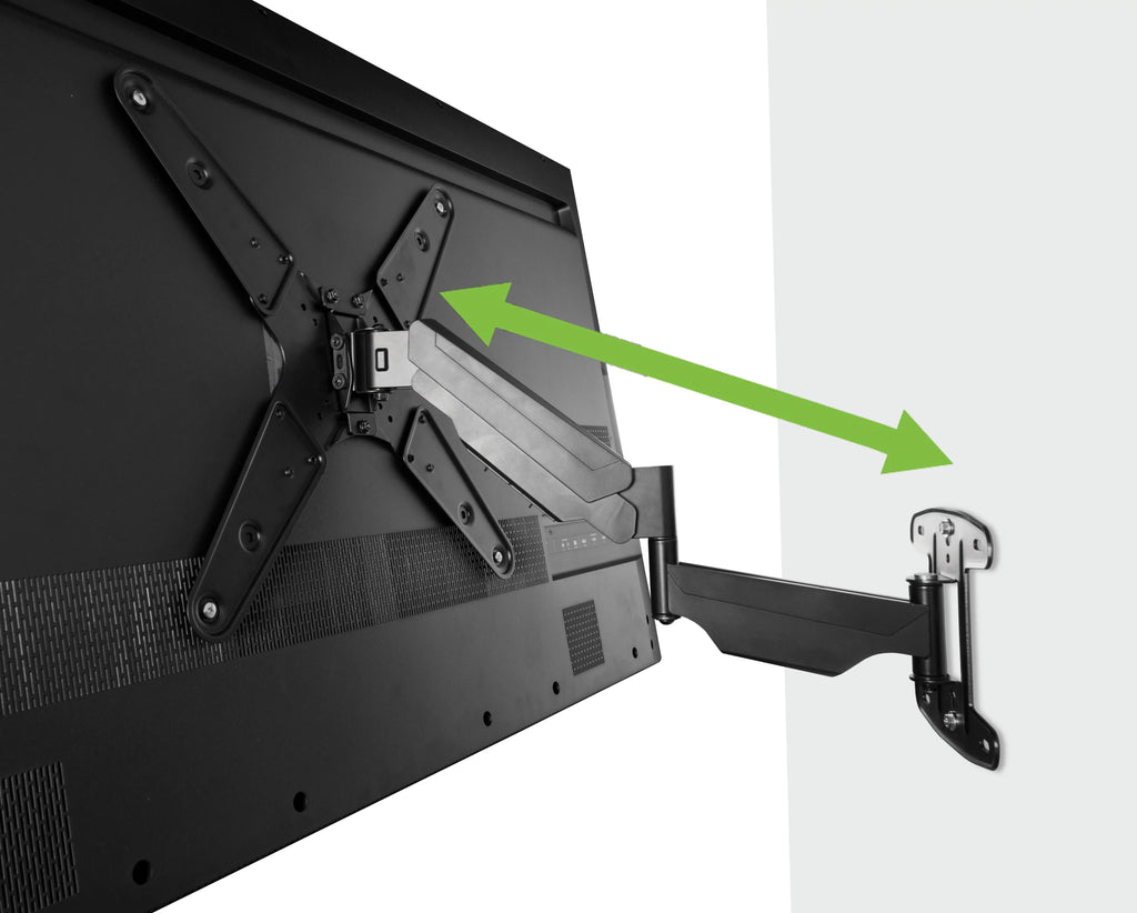 onn. Full-Motion Spring Arm TV Mount for 23"-65"TVs