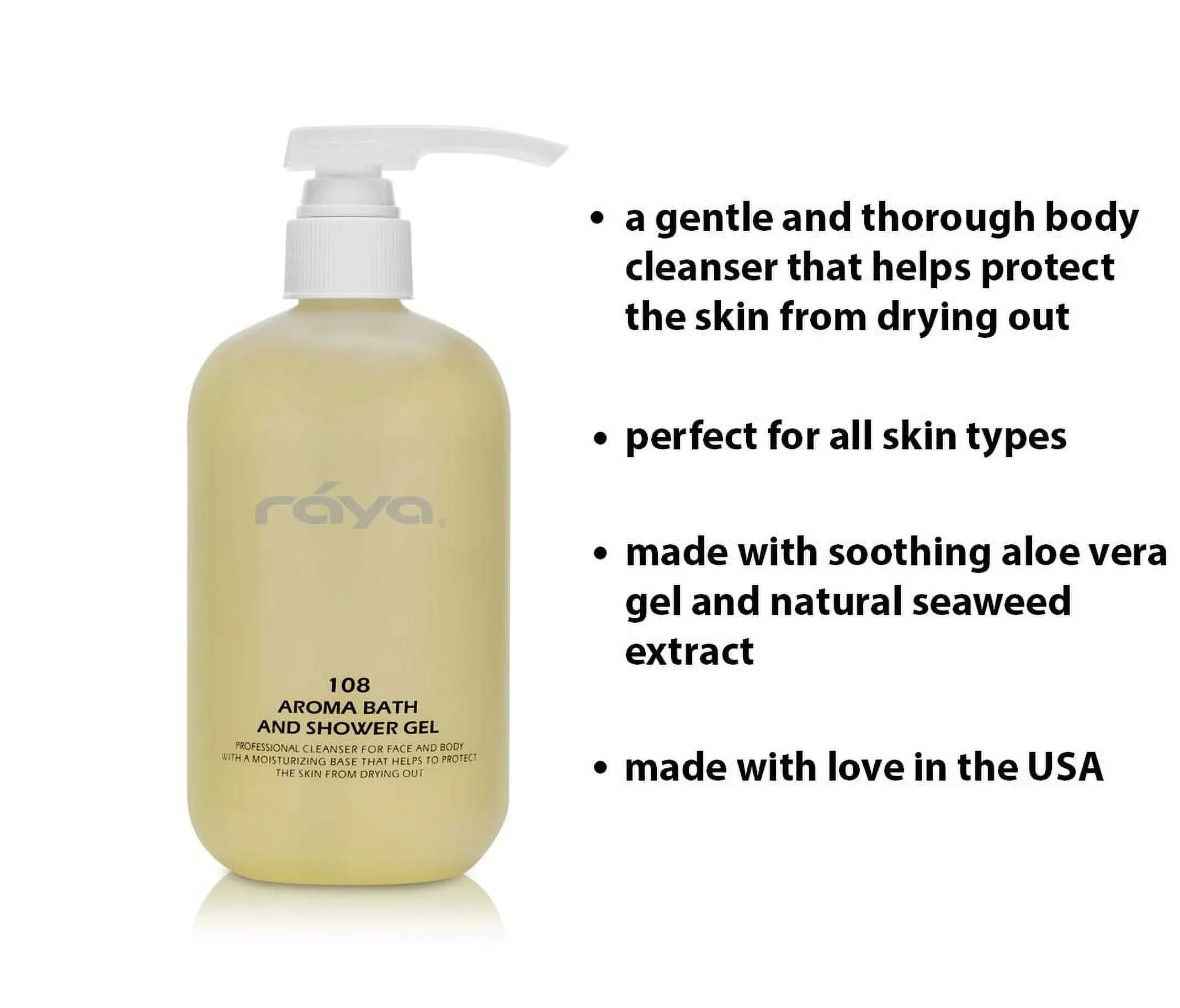 Aroma Bath And Shower Gel 16 Oz (108) | Gentle And Moisturizing Body Cleanser | Top-notch For All Skin