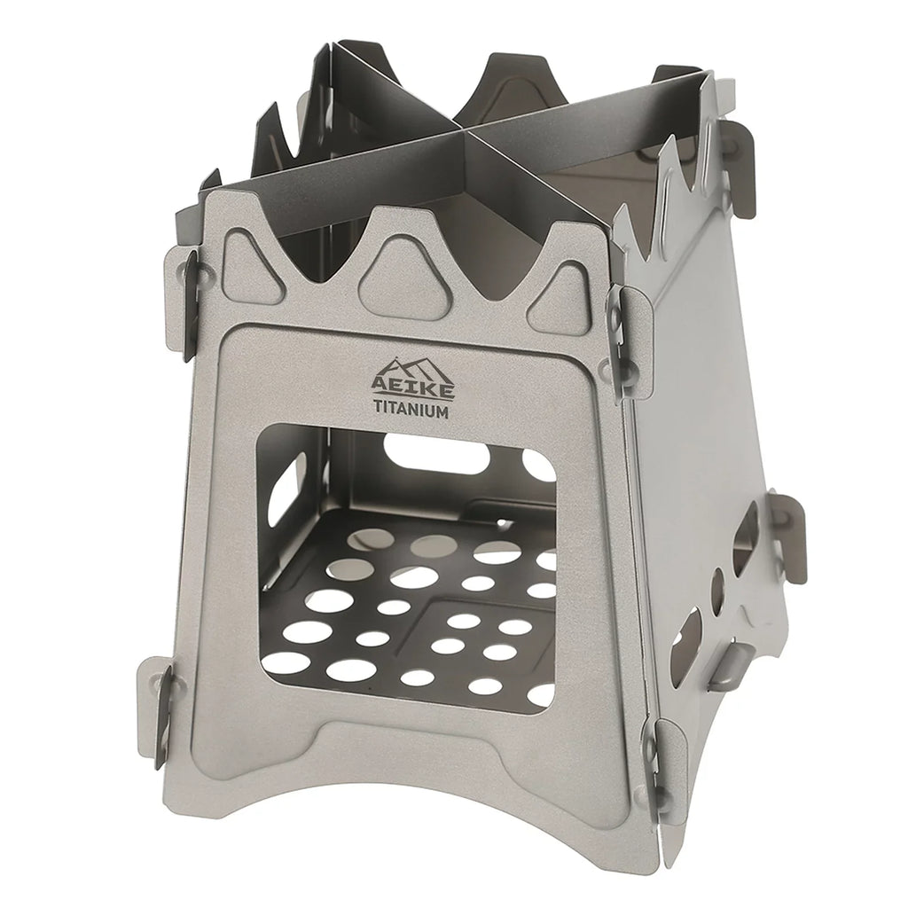 Aeike Wood Burning Backpacking Stove - Portable and Lightweight for Survival Cooking and Picnics - Outdoor Furnace